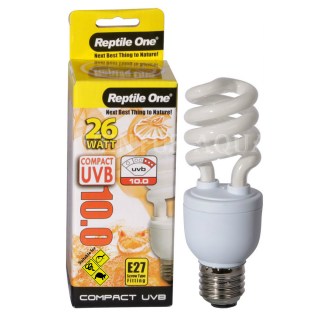 Лампа Reptile One Lamp Compact 10.0, для рептилий, Е27, 26W, 10% UVB